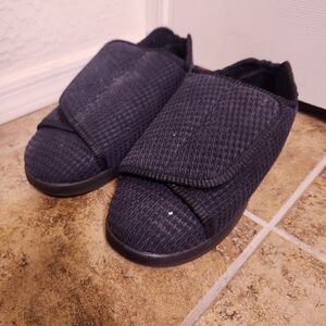 Men's Black Comfort Slip-On Shoes